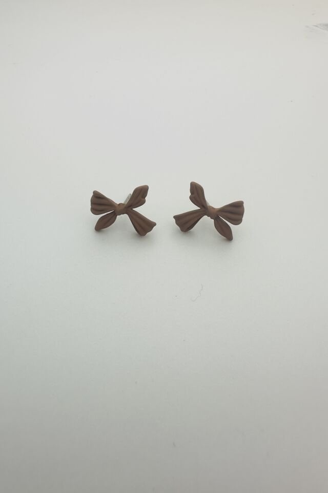 LvLv Kahverengi Fiyonk Tasarım Küpe